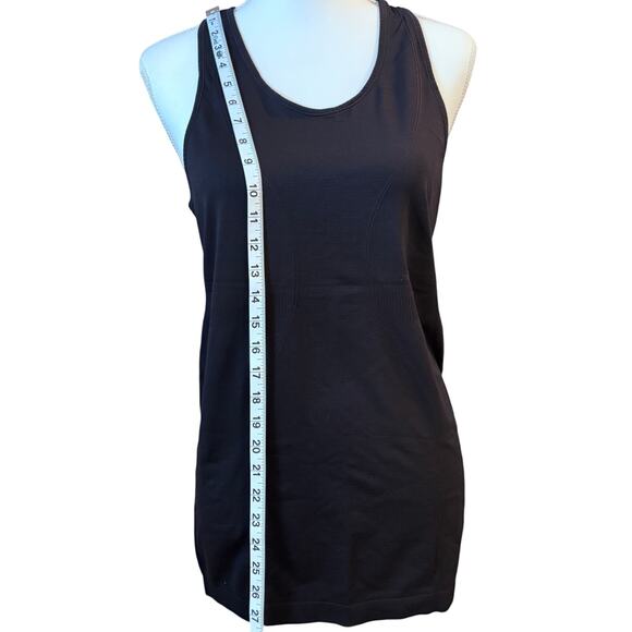 Zyia Active Ladies Large Racer Back Athletic Top Black Workout Nylon/Copper - Picture 3 of 9